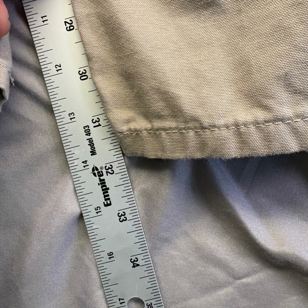 Carhartt Durable Loose Fit Canvas Work Dungaree Pants Tan 44x32 Mens Workwear - Picture 7 of 15